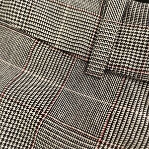 Talbots Black and White Houndstooth Cropped Chatham Pants